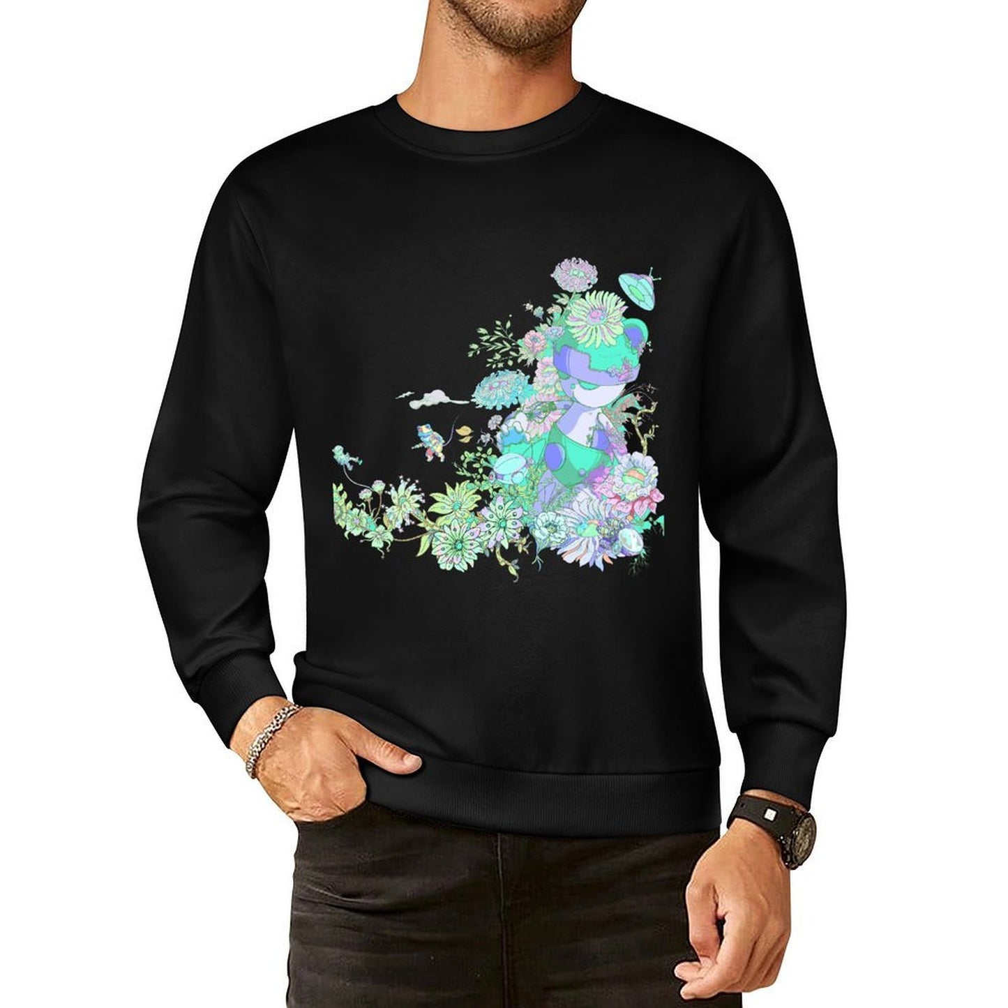 IPIB 250g Crew Neck Long Sleeve Sweatshirt Front GraphicCrew Neck Long Sleeve Sweatshirt6000057-6