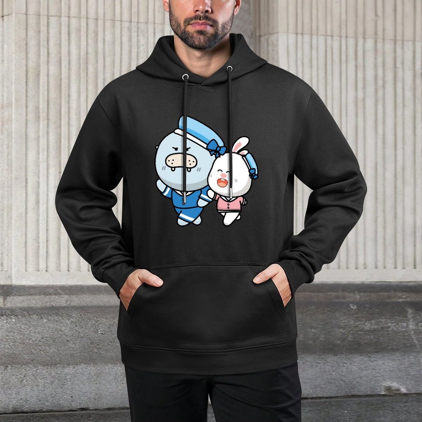 Performance Pocket Tee Front Graphic Hoodies