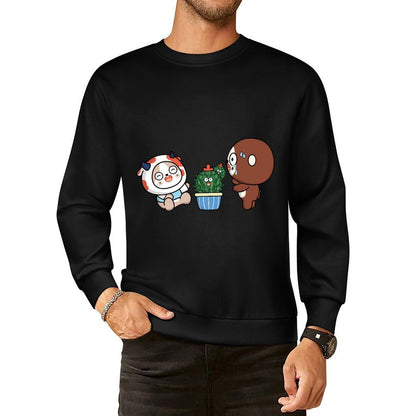 Front Patterned Long Sleeve TopBasic ClassicLine