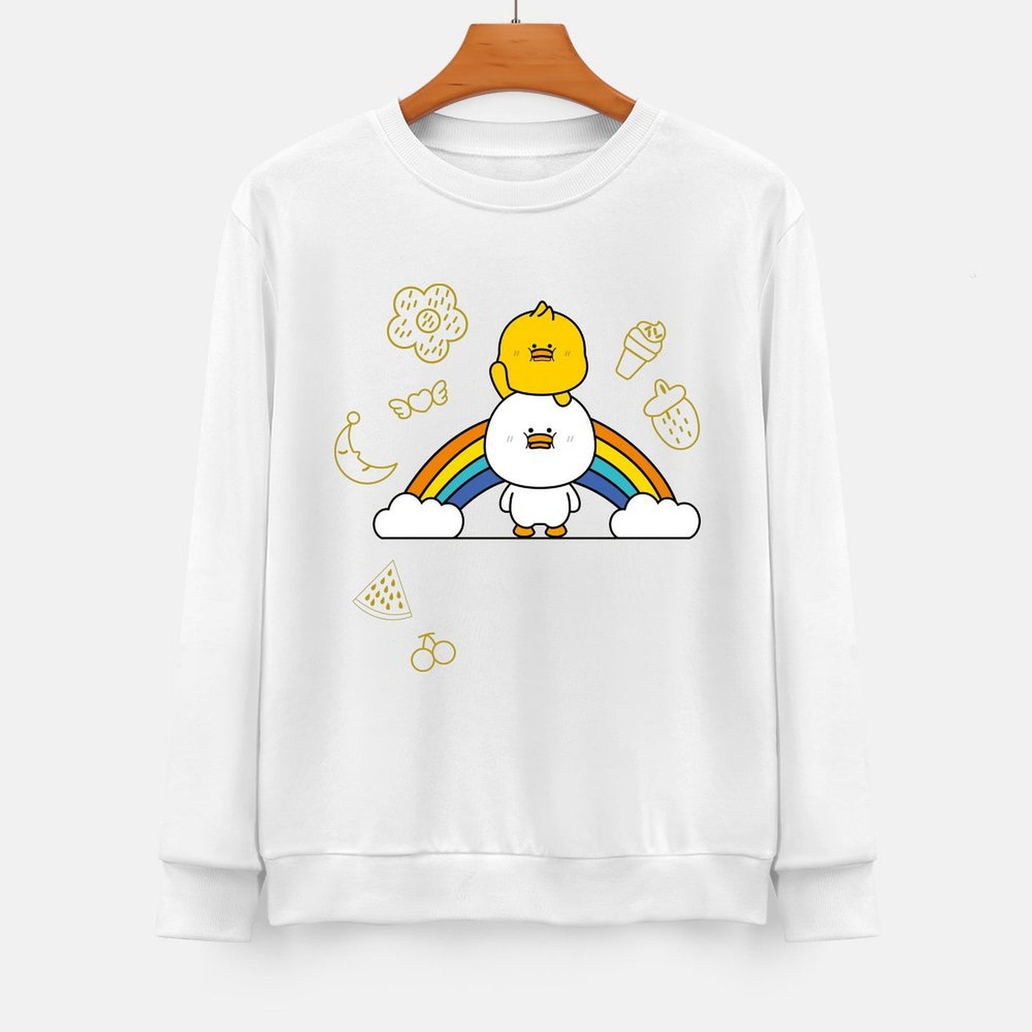 Front Patterned Long Sleeve TopMoisture-Wicking EasyStyle