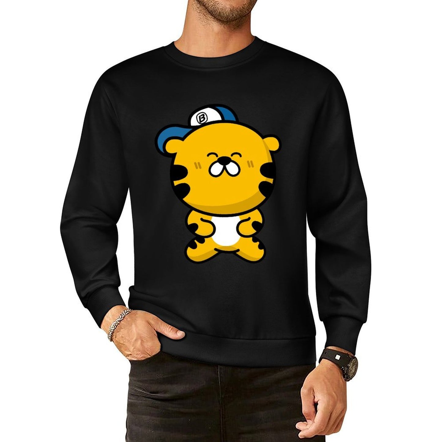 Front Patterned Long Sleeve TopRegularFit SmoothWear