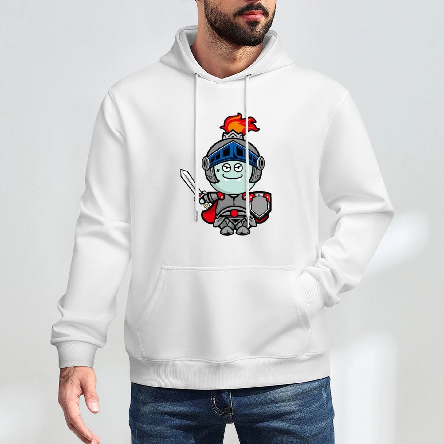 Double-Stitched Vintage Front Graphic Hoodies