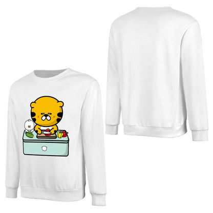 Front Patterned Long Sleeve Top Soft-Touch Logo-Ready