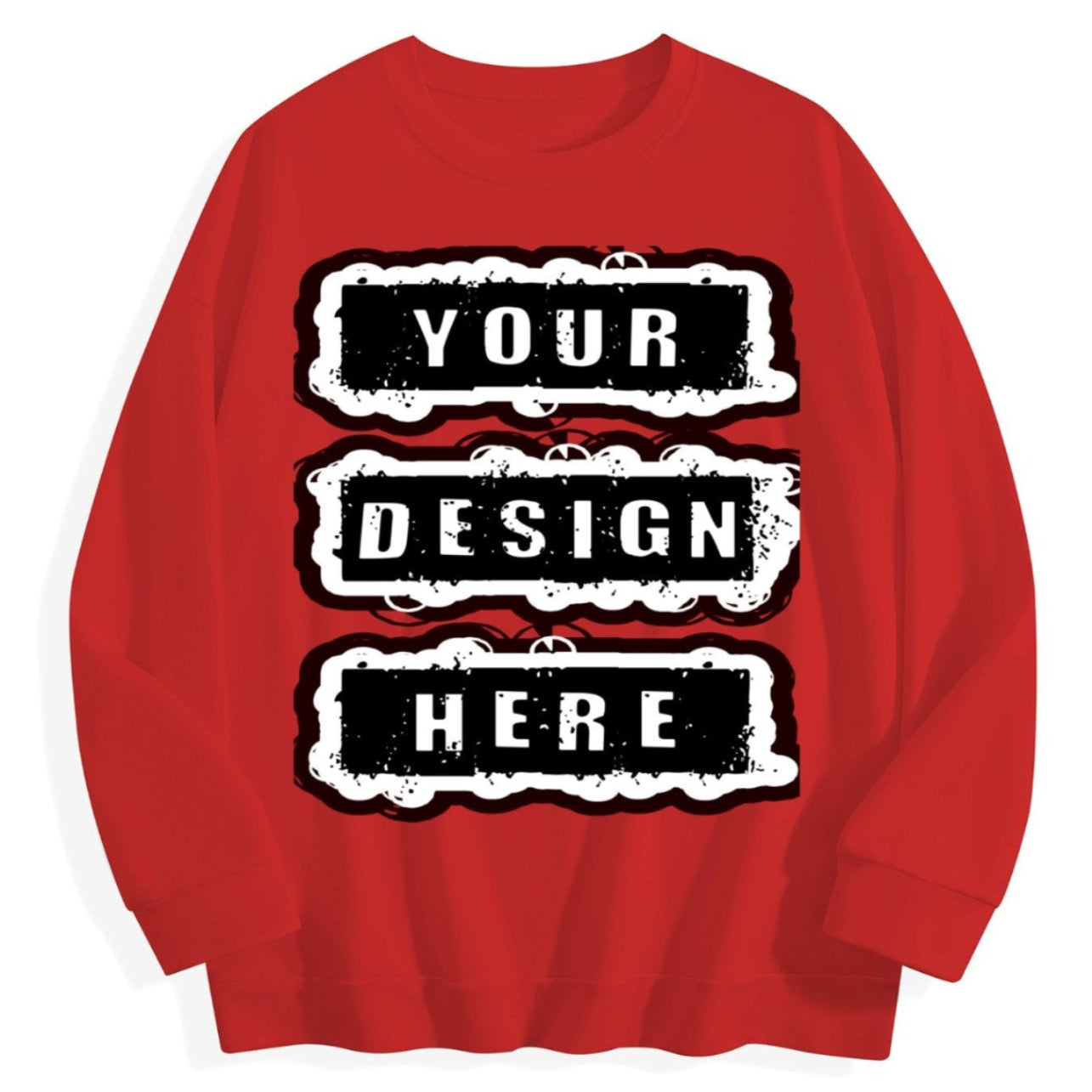 240g Crew Neck Sweatshirt - Dark Red