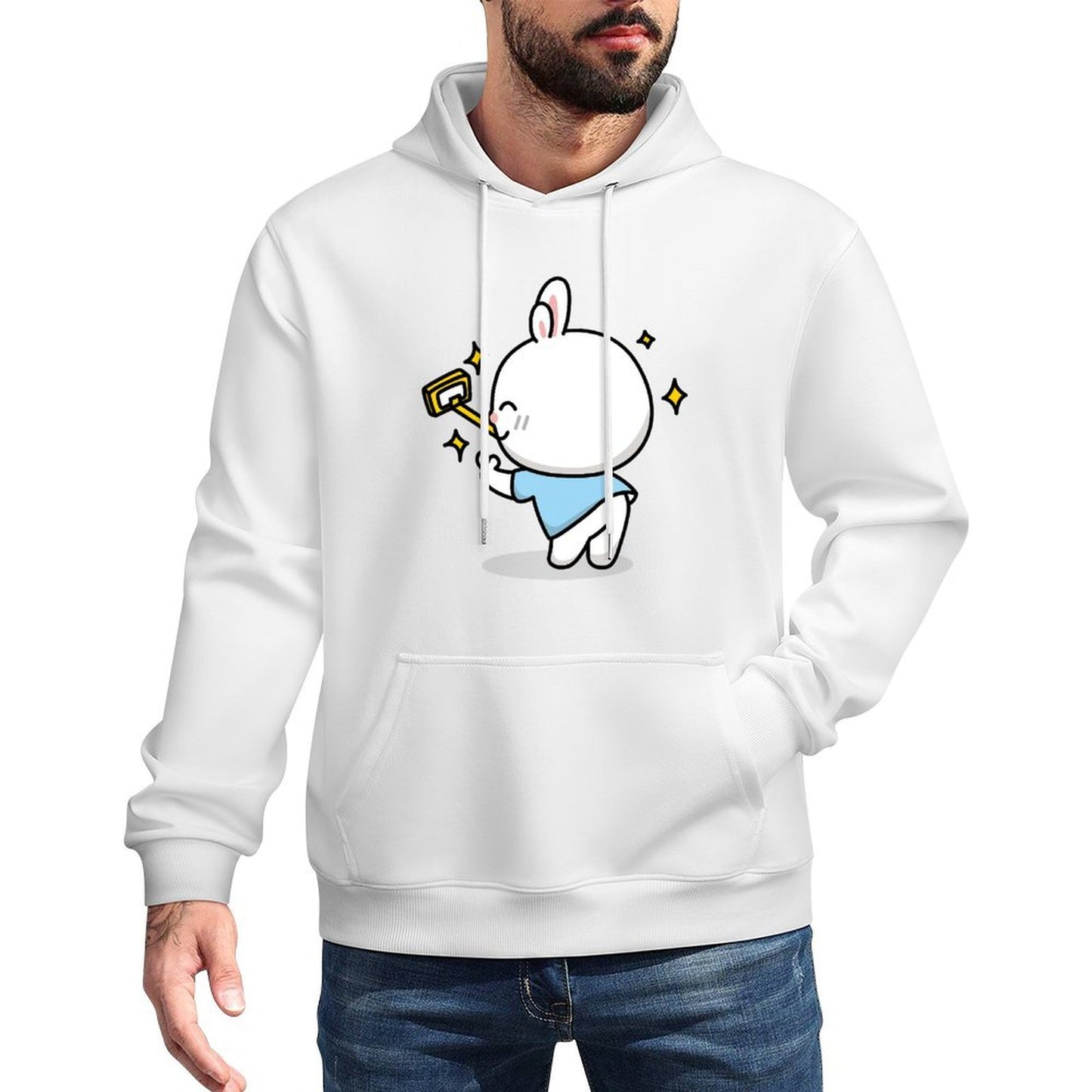 SimpleFit Solid Front Graphic Hoodies