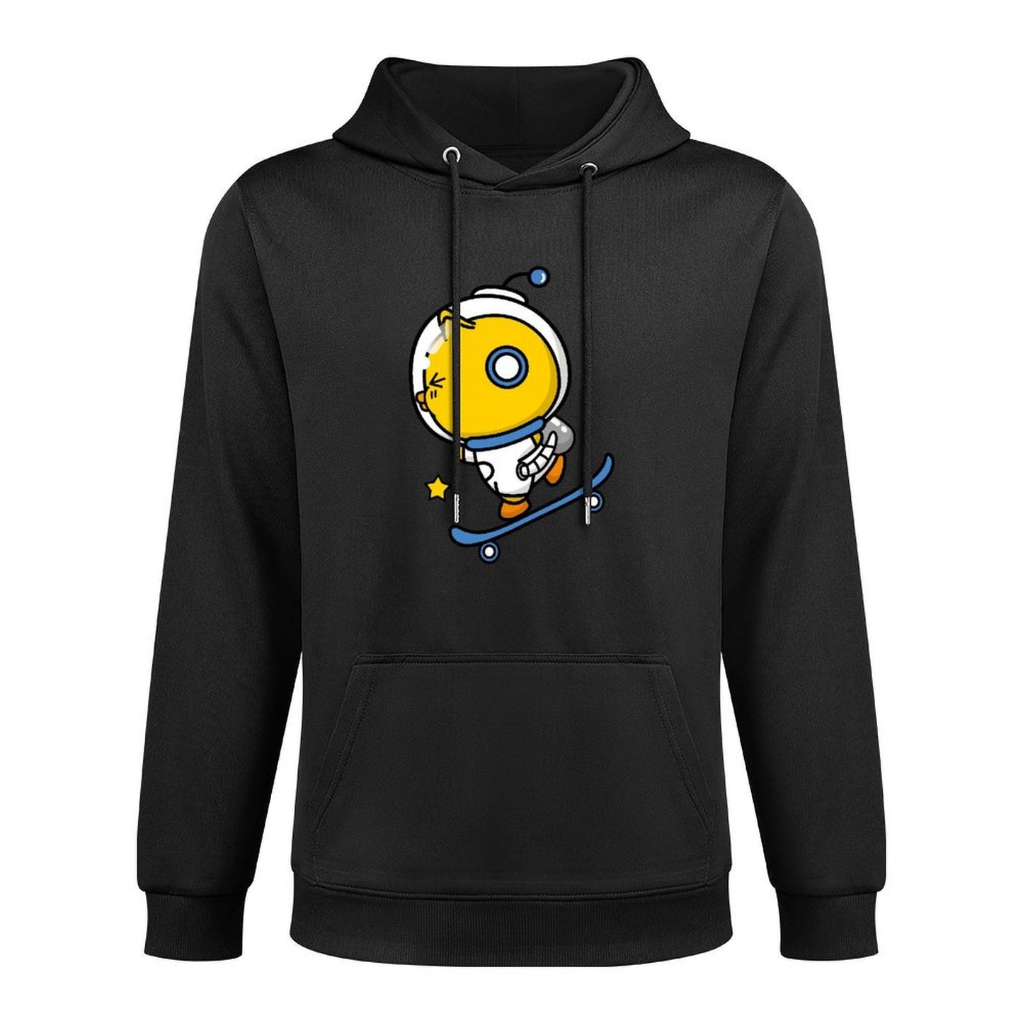 Bold Crewneck Front Graphic Hoodies