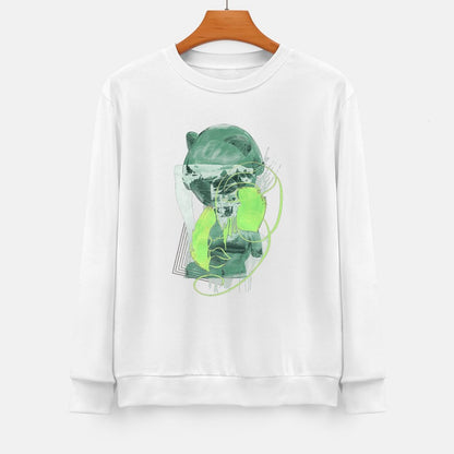 Long Sleeve With Front PatternCasual Crew Neck