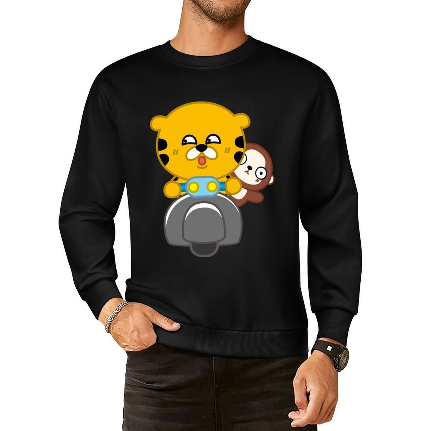 Front Patterned Long Sleeve TopStreetFit ActiveStyle