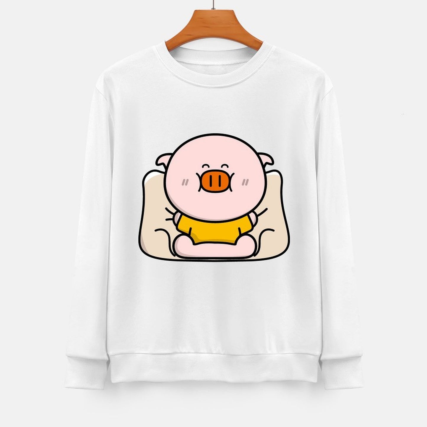 Front Patterned Long Sleeve TopCityStyle Midweight