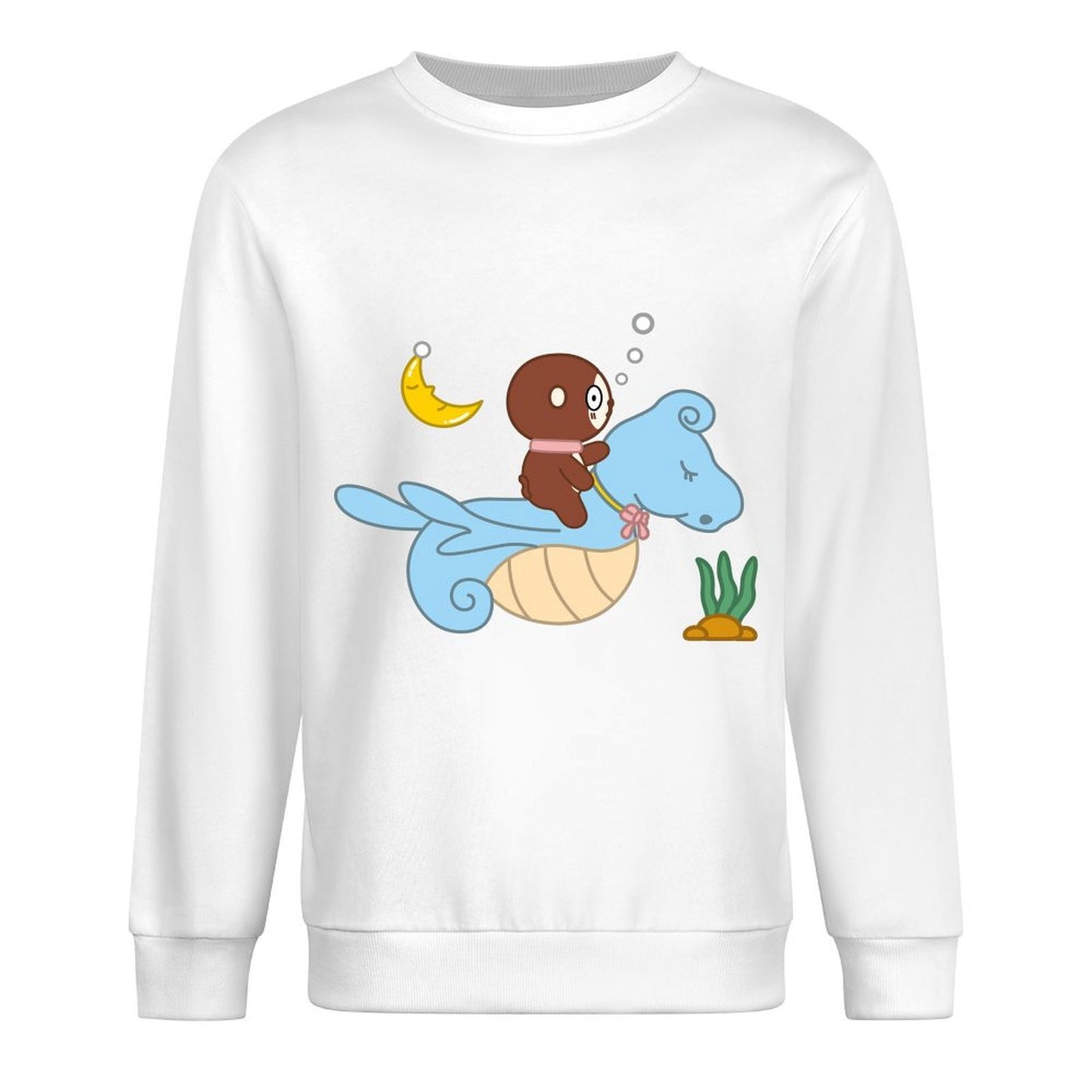 Front Patterned Long Sleeve TopStrong Heavyweight