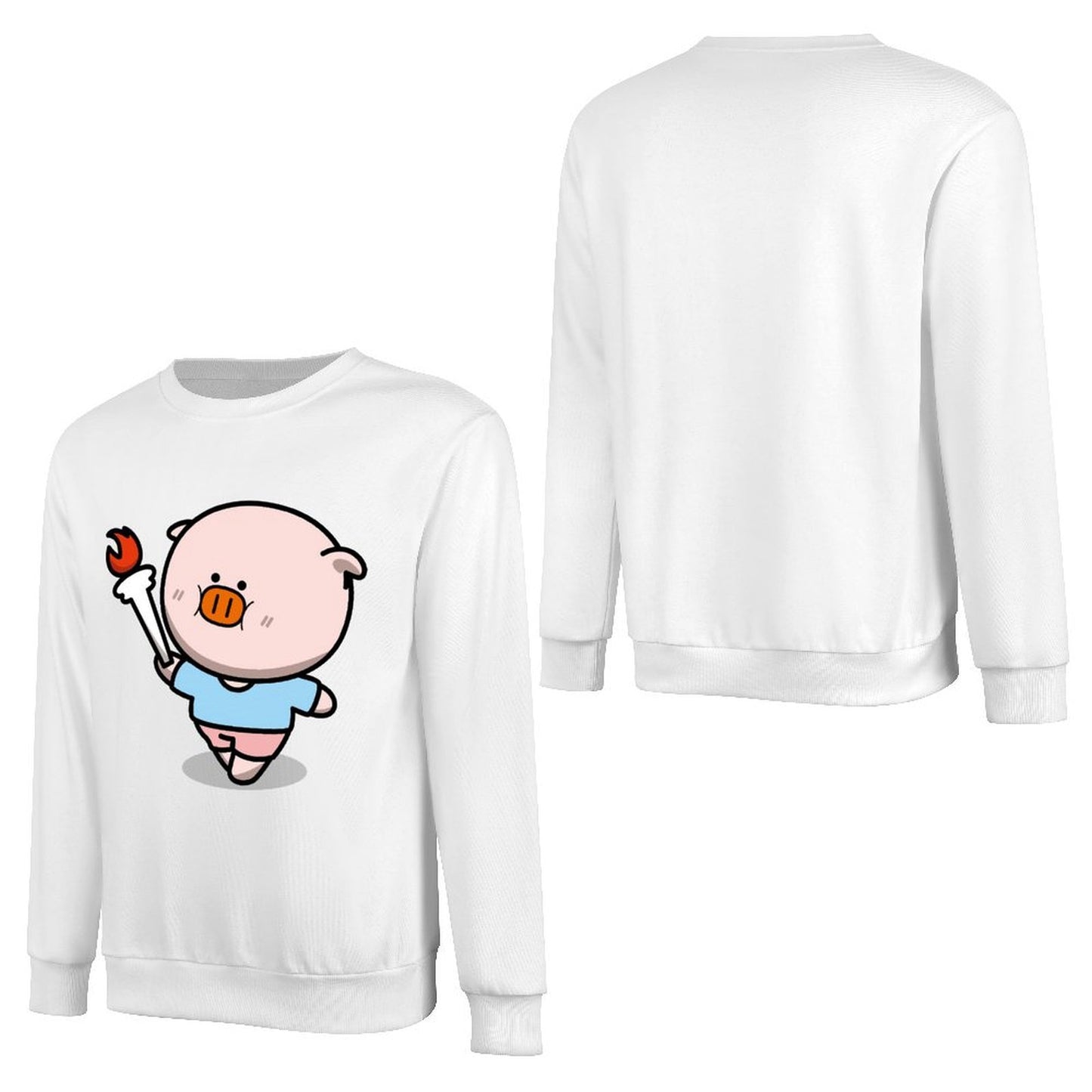 Front Patterned Long Sleeve TopUnisex Premium