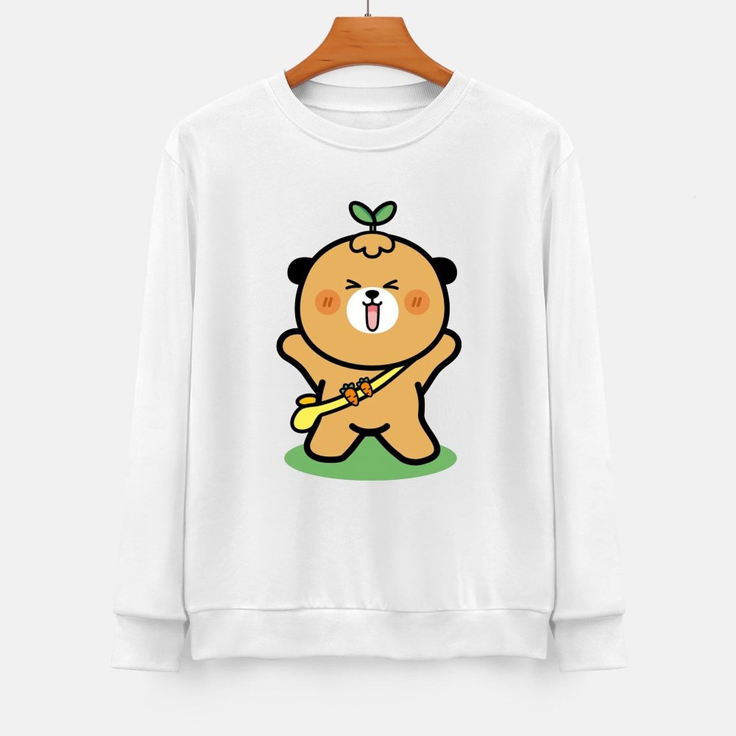 Front Patterned Long Sleeve TopSeamless EasyStyle