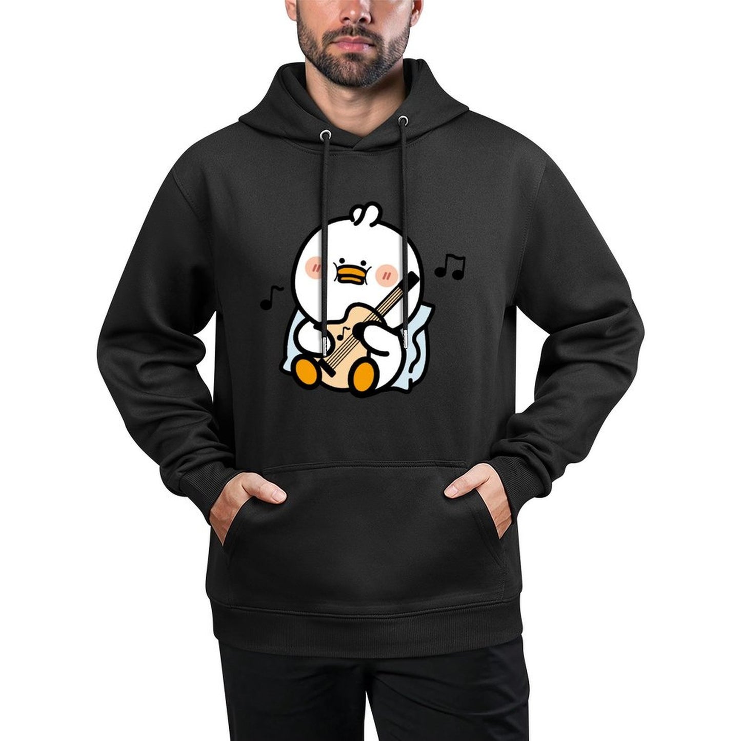 Casual Minimalist Front Graphic Hoodies