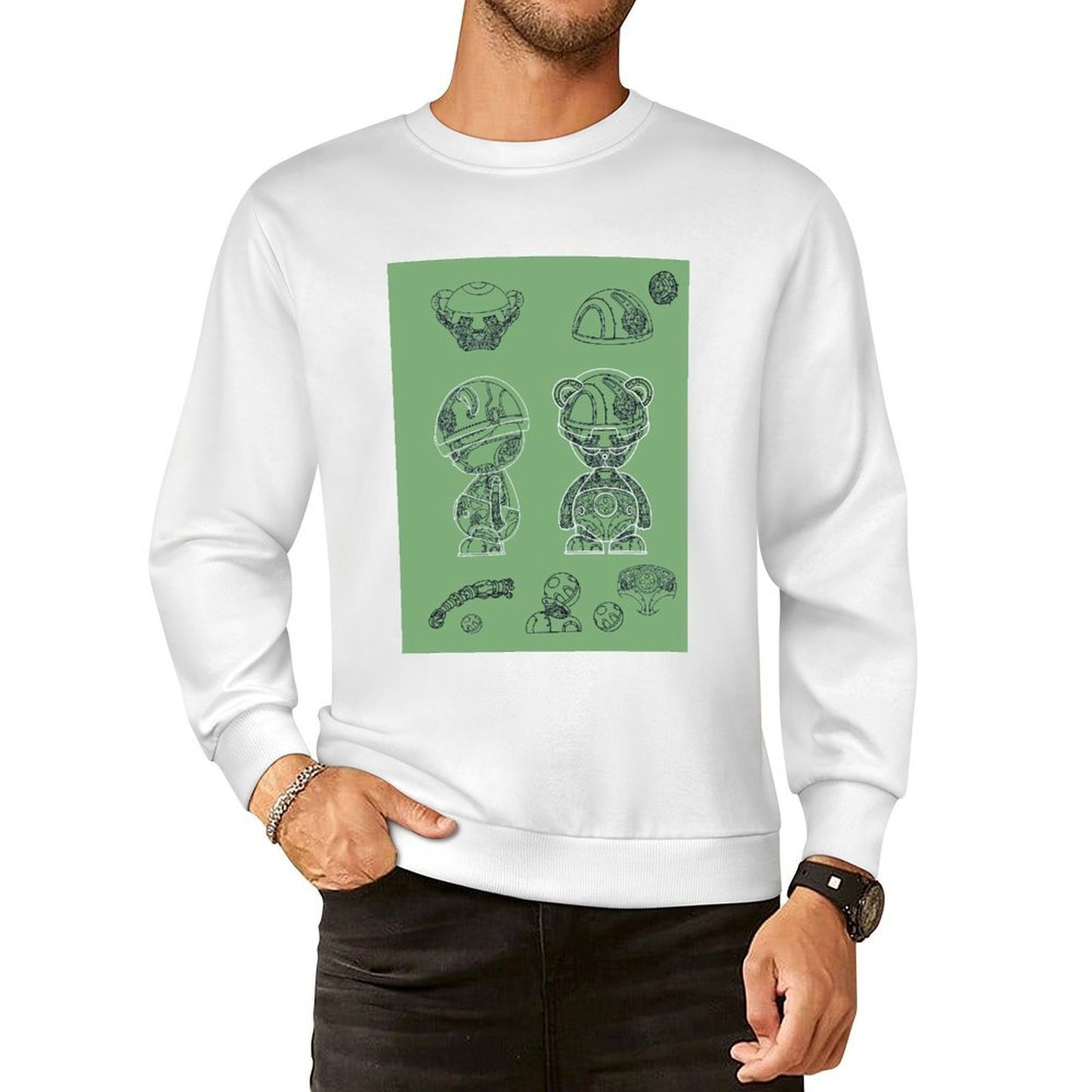 Long Sleeve With Front PatternBreathable Design-Your-Own