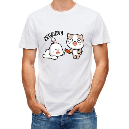 LooseFit Heat-Transferfront graphic T-shirt