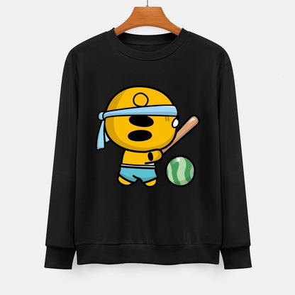  Front Patterned Long Sleeve TopOversized CoreLine