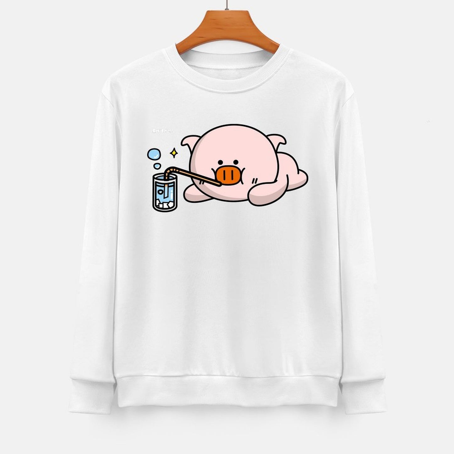 Front Patterned Long Sleeve TopSharp Printed