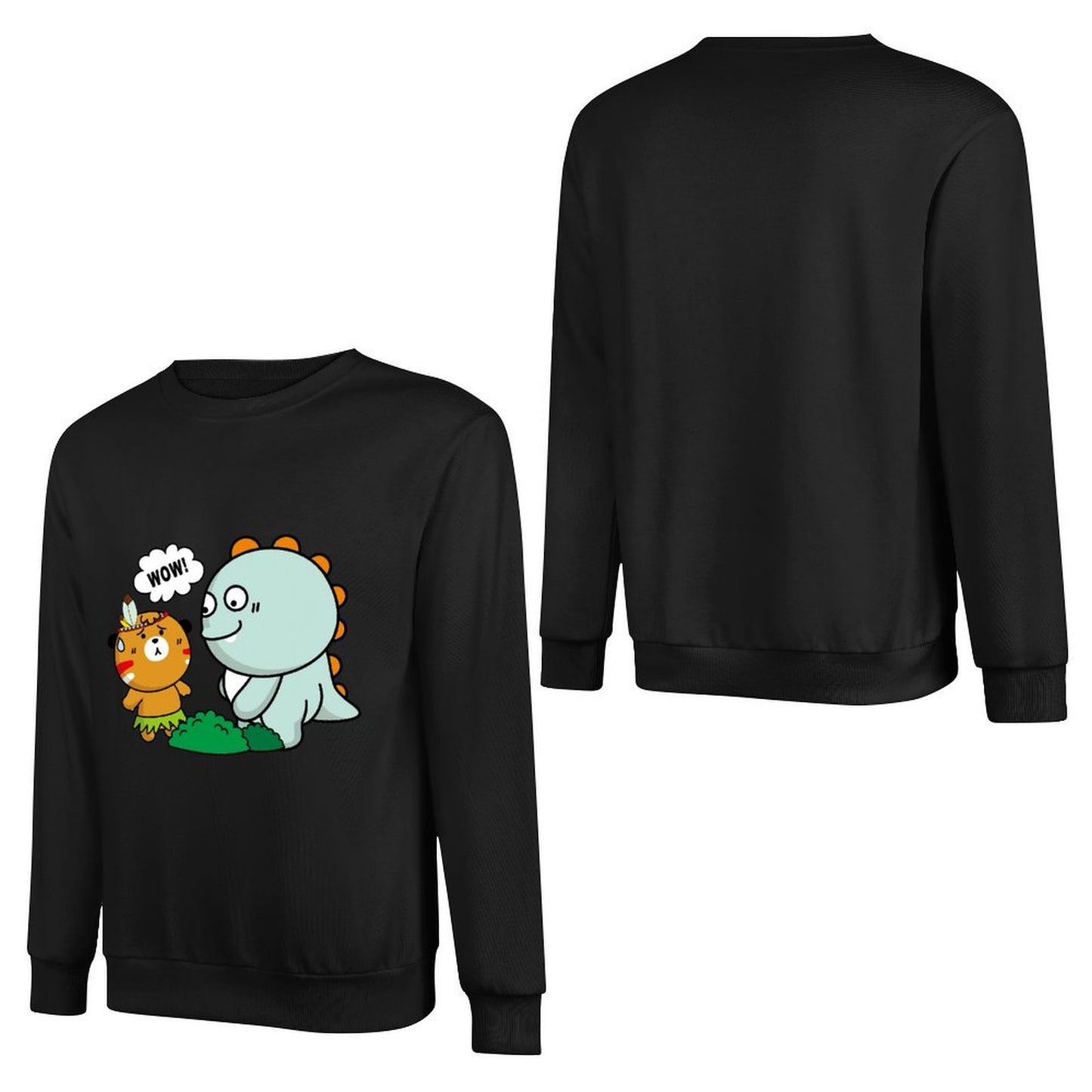 Front Patterned Long Sleeve TopDailyFit Regular