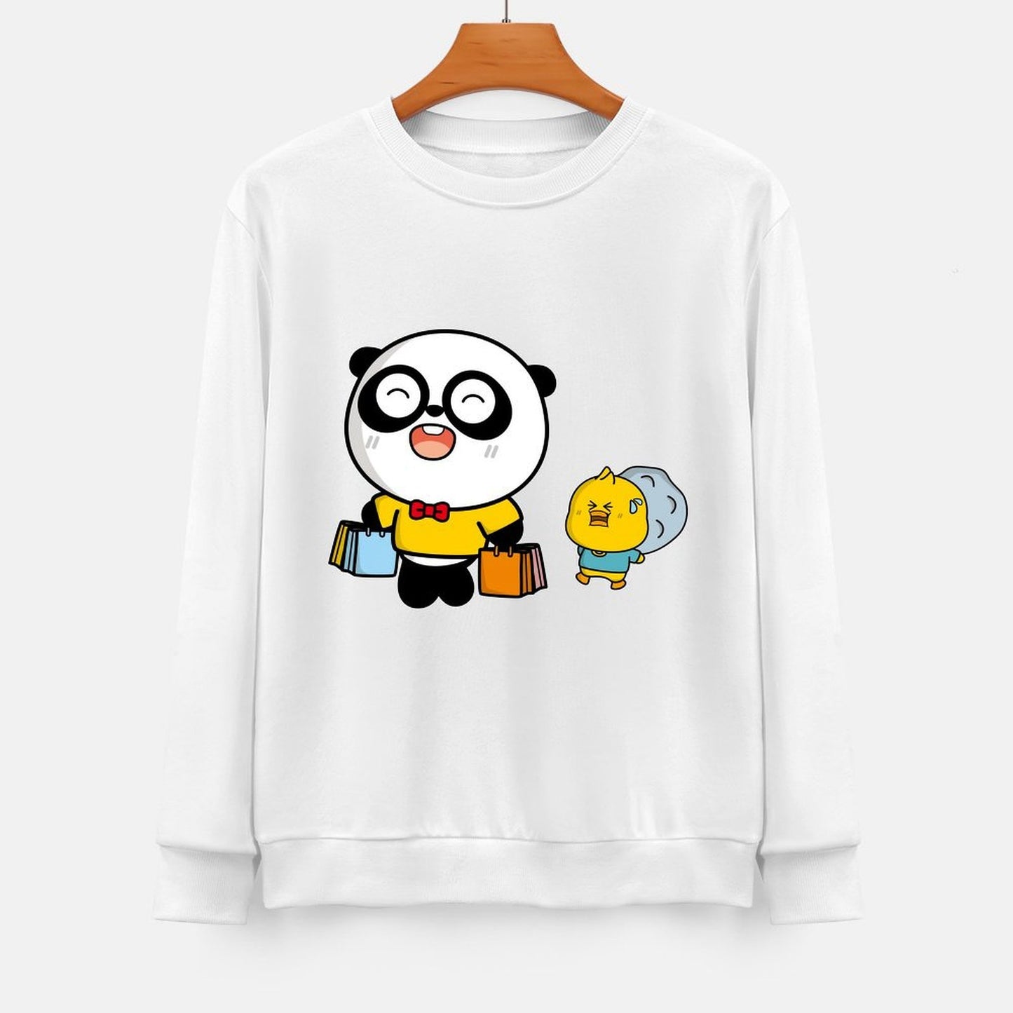 Front Patterned Long Sleeve TopFresh Easy-Care