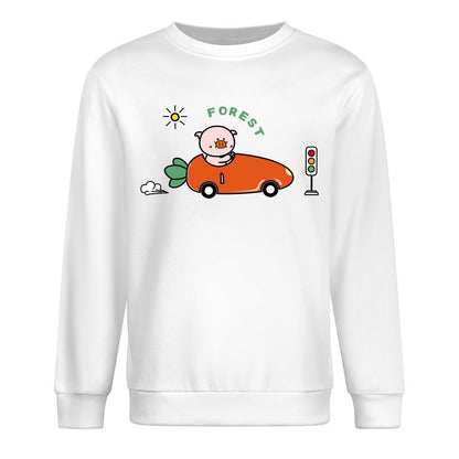 Front Patterned Long Sleeve TopUltra Durable ComfortFit