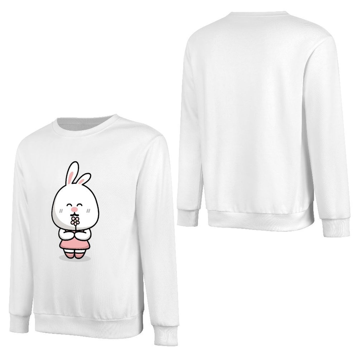 Front Patterned Long Sleeve TopCleanCut LooseFit