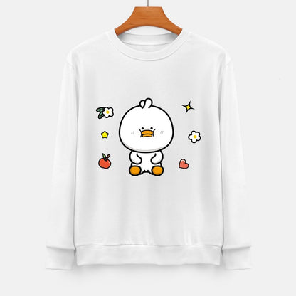 Front Patterned Long Sleeve TopCasual Fresh