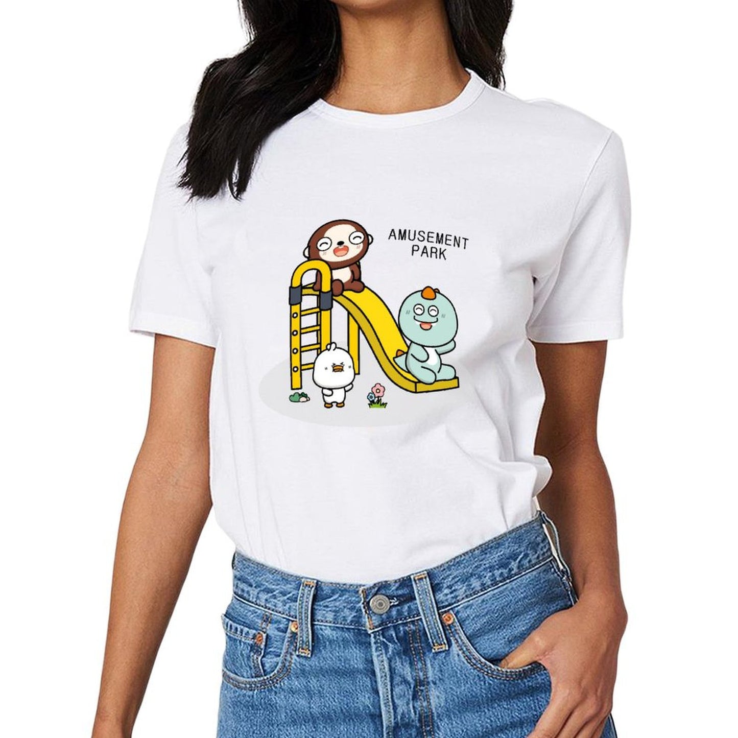 Soft-Touch Logo-Ready Front Graphic T-shirt