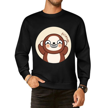 Front Patterned Long Sleeve TopVibrant Colors Slim Fit