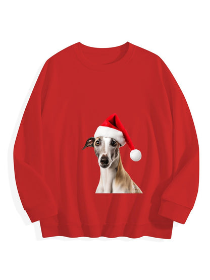 Customizable Christmas-themed long-sleeved Christmas Dog
