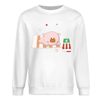 Front Patterned Long Sleeve TopSoft SimpleFit