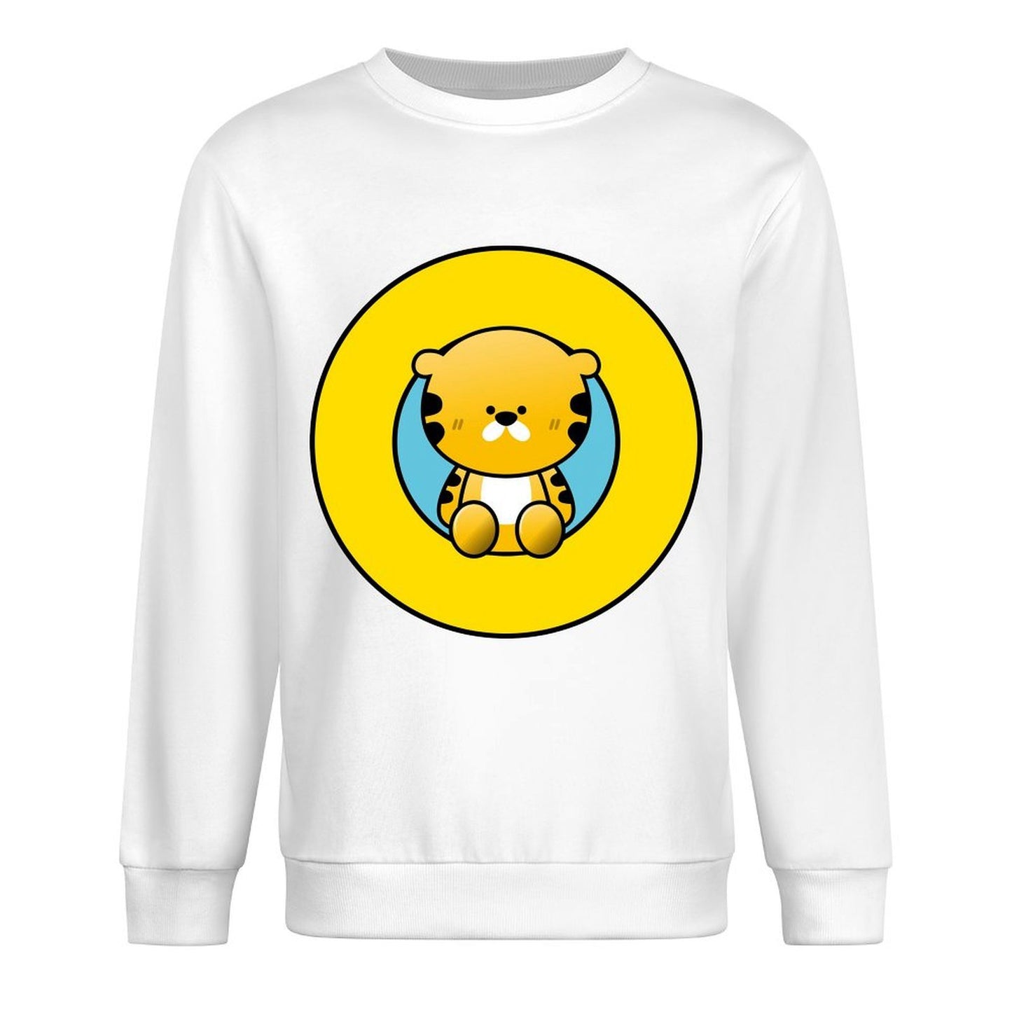 Front Patterned Long Sleeve TopFade-Proof Reliable