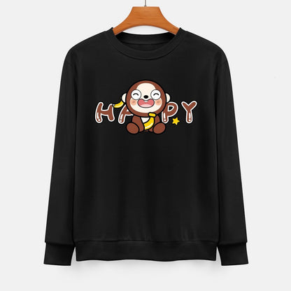  Front Patterned Long Sleeve TopRelaxed Fit Minimal