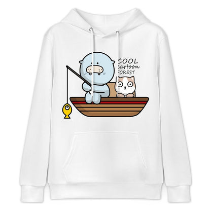 Printing Sleek Front Graphic Hoodies