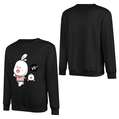 Front Patterned Long Sleeve TopFundraising Double-Stitched