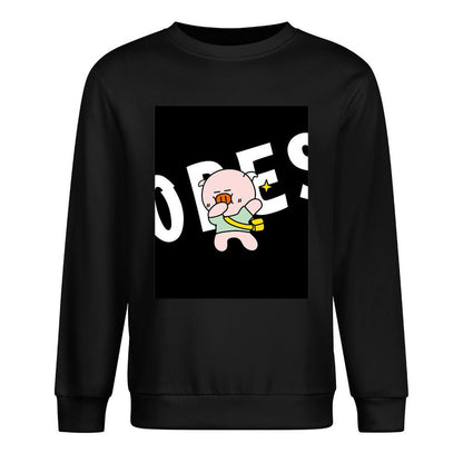 Front Patterned Long Sleeve TopNeat Printing