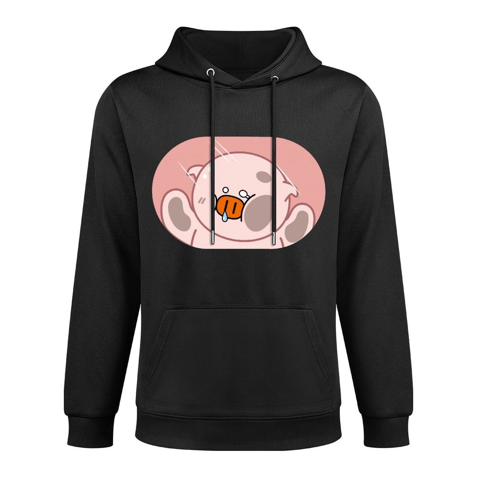 Vibrant Colors Solid Front Graphic Hoodies