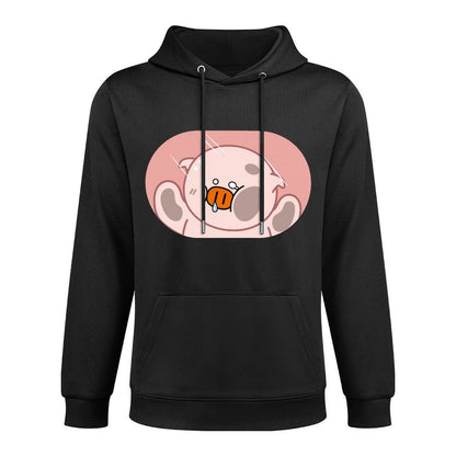 Vibrant Colors Solid Front Graphic Hoodies