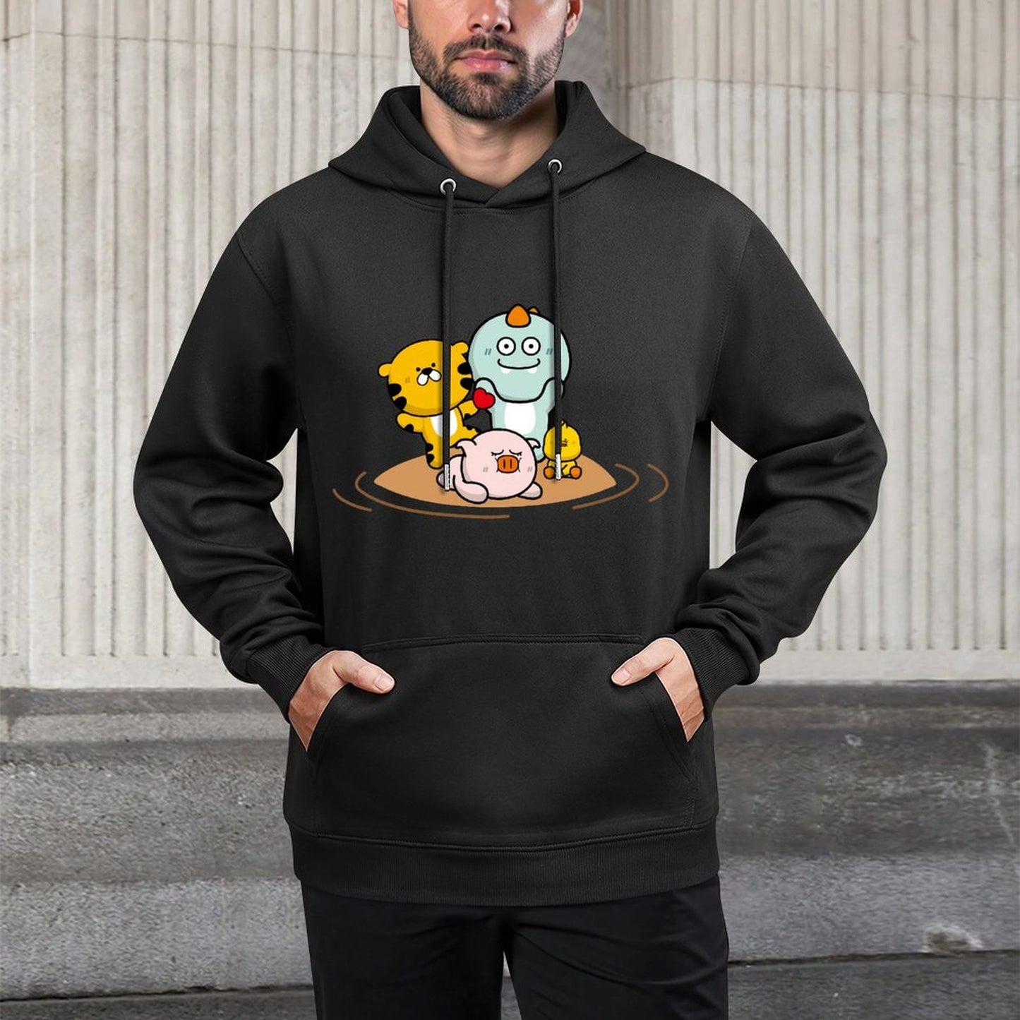 IPBR 250g Hooded Pocket Sweatshirt Front GraphicMen's Hooded  Sweatshirt4000724