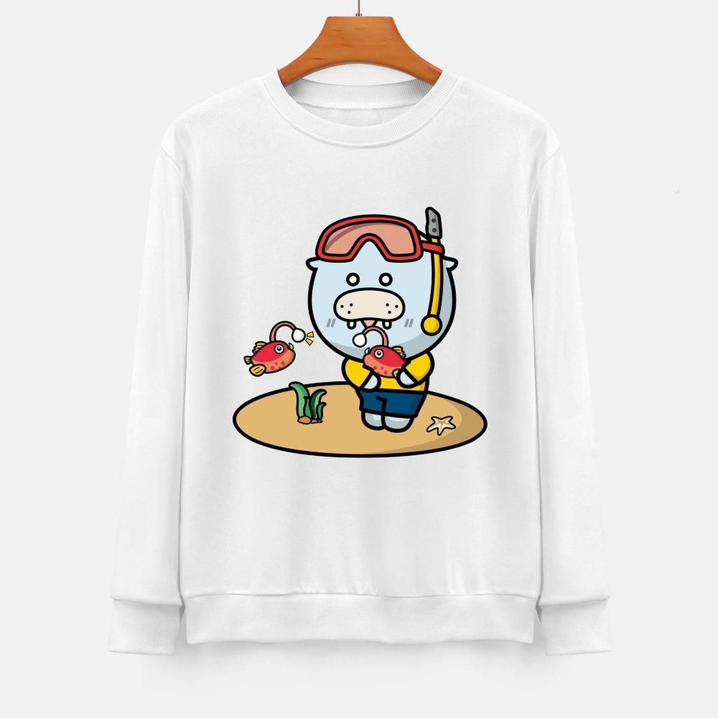 Front Patterned Long Sleeve Top Studio YearRound