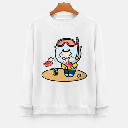 Front Patterned Long Sleeve Top Studio YearRound