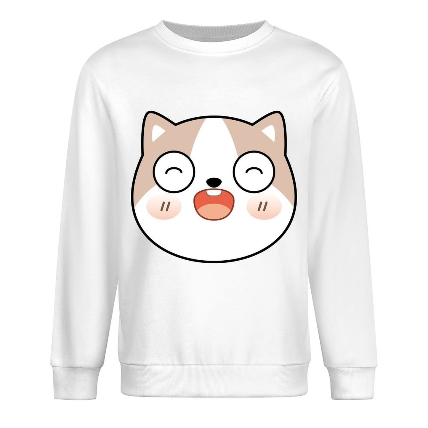 Front Patterned Long Sleeve TopEveryday Casual