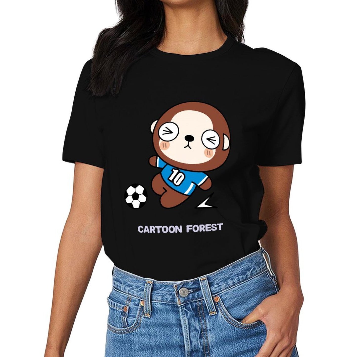 Shrink-Resistant Lightweight Front Graphic T-shirt