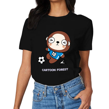 Shrink-Resistant Lightweight Front Graphic T-shirt