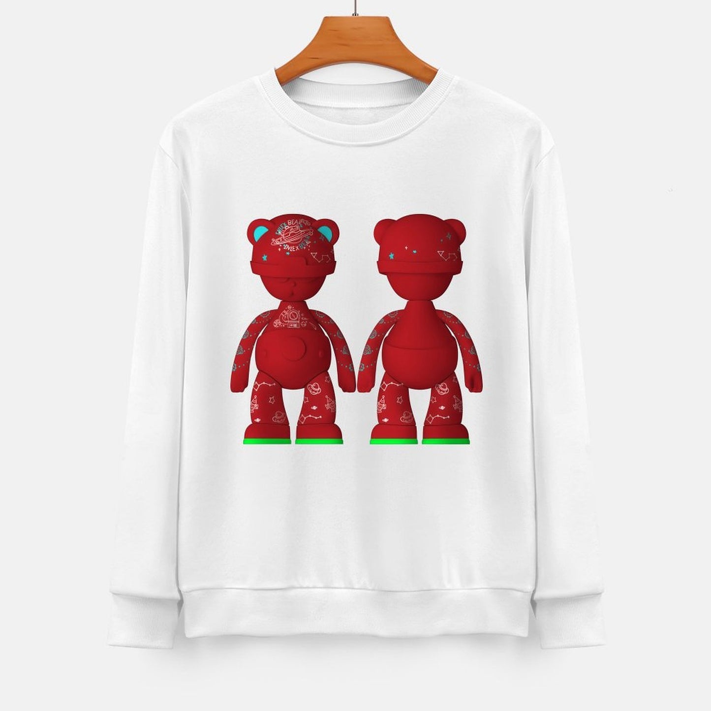 Long Sleeve With Front PatternCrisp Print Minimalist