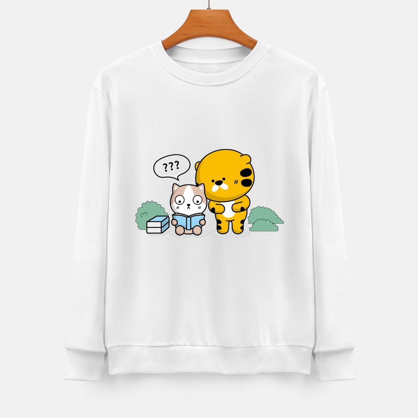 Front Patterned Long Sleeve TopIndoor EssentialFit