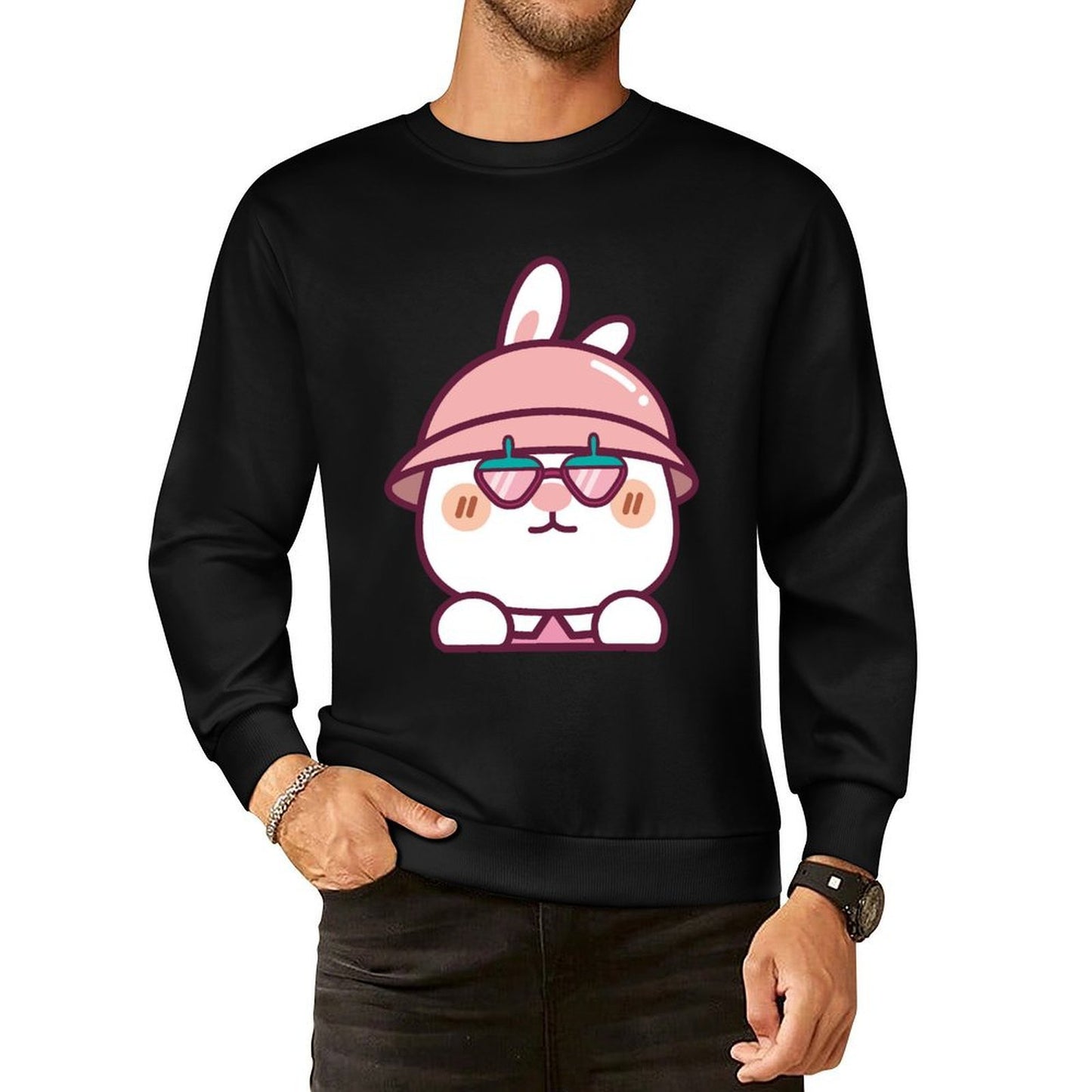 Front Patterned Long Sleeve TopSoftFeel ActiveStyle