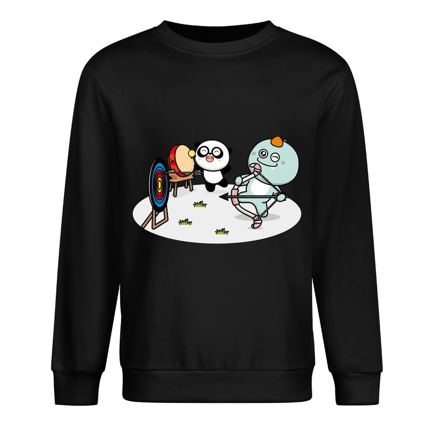 Front Patterned Long Sleeve TopMade-to-Order Double-Stitched