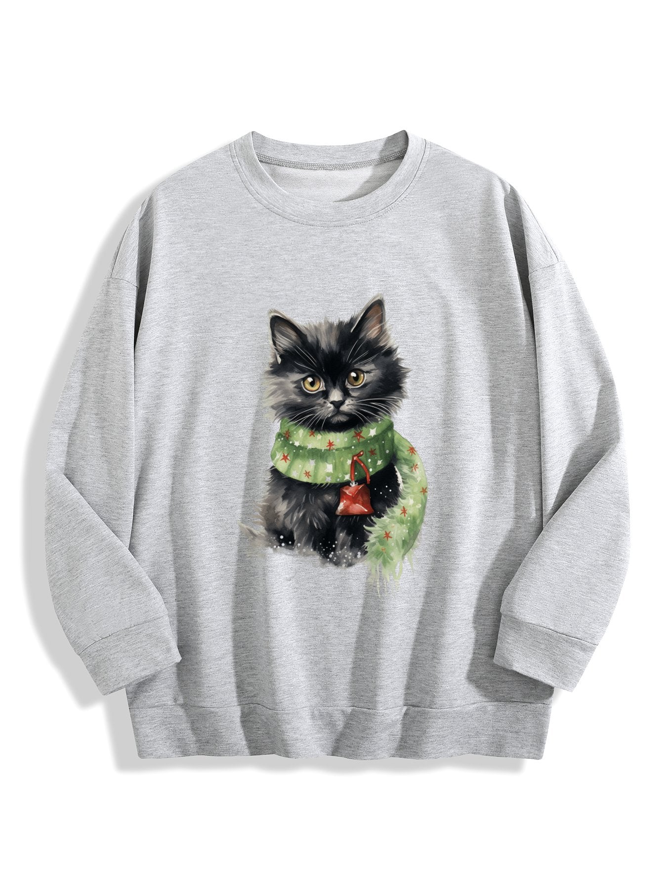 Customizable Christmas-themed long-sleeved Christmas Black CAT