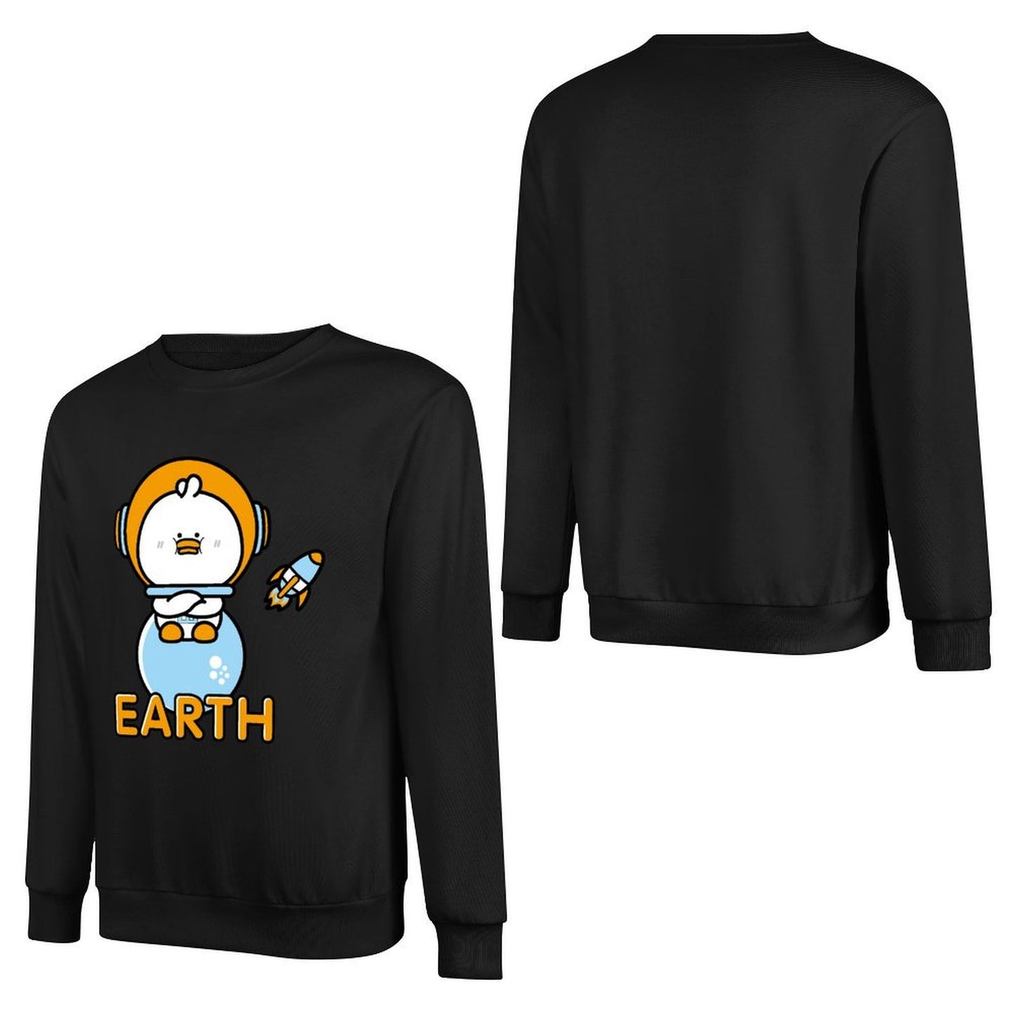 Front Patterned Long Sleeve TopClassic Fit TrueComfort