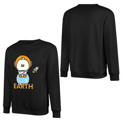 Front Patterned Long Sleeve TopClassic Fit TrueComfort